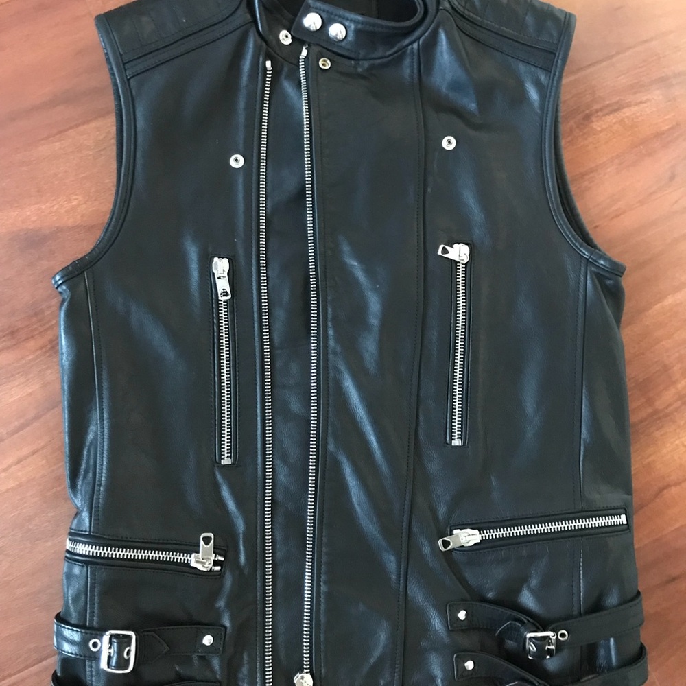 Diesel Black Gold leather vest